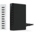 Multi USB Charger10 port mobile phone charging station, convenient restaurants hotels phone free charging station